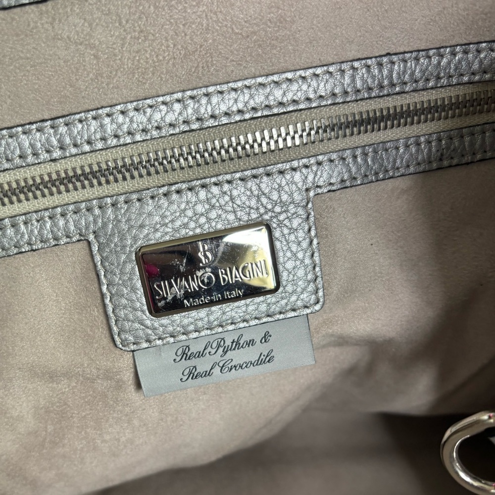 Silvano Biagini Authentic Real Python/Crocodile L… - image 3